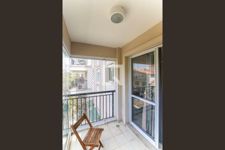 Varanda da Sala de apartamento para alugar com 1 quarto, 56m² em Jardim Leonor, São Paulo