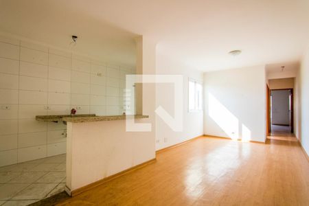 Sala de apartamento à venda com 2 quartos, 64m² em Vila Alzira, Santo André