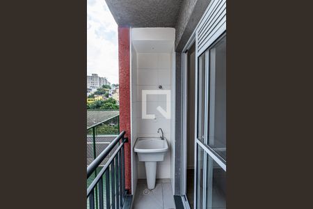 Varanda e área de serviço de apartamento para alugar com 1 quarto, 28m² em Freguesia do Ó, São Paulo