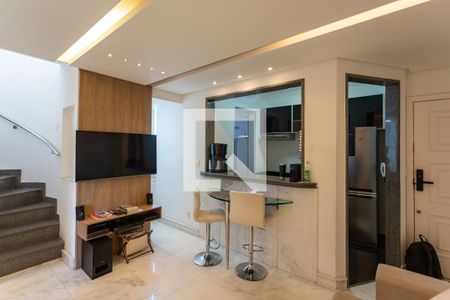 Sala de apartamento à venda com 1 quarto, 91m² em Cruzeiro, Belo Horizonte