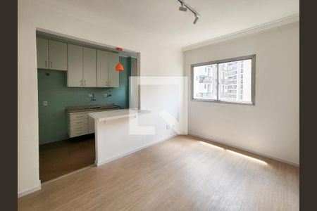 Sala de apartamento à venda com 1 quarto, 37m² em Indianópolis, São Paulo