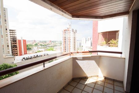 Sacada da sala de apartamento para alugar com 3 quartos, 122m² em Centro, Ribeirão Preto