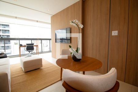 Sala de apartamento para alugar com 1 quarto, 44m² em Jardins, São Paulo