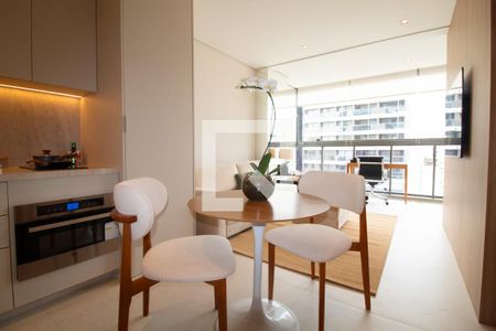 Sala de apartamento para alugar com 1 quarto, 44m² em Jardins, São Paulo