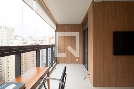 Varanda de apartamento para alugar com 1 quarto, 44m² em Jardins, São Paulo