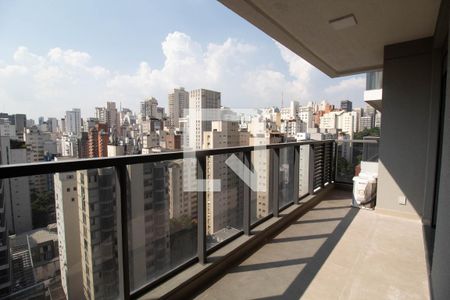 Varanda de apartamento à venda com 1 quarto, 43m² em Jardins, São Paulo