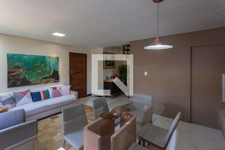 Sala de apartamento à venda com 3 quartos, 187m² em Sagrada Família, Belo Horizonte