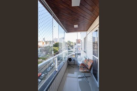 Varanda da sala  de apartamento à venda com 3 quartos, 202m² em Castelo , Belo Horizonte