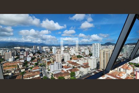 Vista da Sala de kitnet/studio para alugar com 1 quarto, 74m² em Embaré, Santos