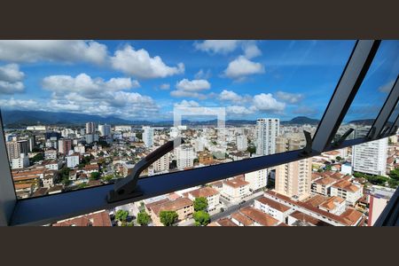 Vista da Sala de kitnet/studio para alugar com 1 quarto, 74m² em Embaré, Santos