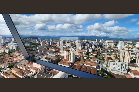 Vista da Sala de kitnet/studio para alugar com 1 quarto, 74m² em Embaré, Santos