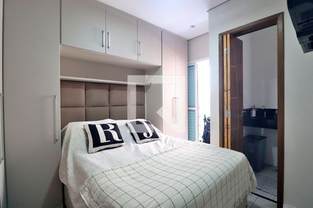 Suíte - Quarto 2 de apartamento à venda com 3 quartos, 104m² em Vila Curuca, Santo André