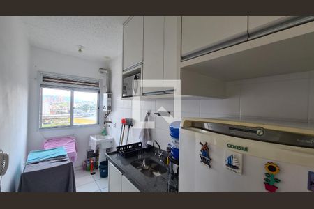Cozinha e Área de Serviço de apartamento à venda com 2 quartos, 49m² em Vila Santana Ii, Jundiaí