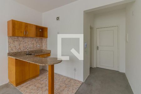 Cozinha de kitnet/studio à venda com 1 quarto, 31m² em Centro Histórico, Porto Alegre