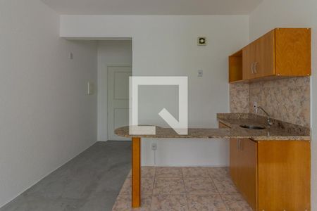 Cozinha de kitnet/studio à venda com 1 quarto, 31m² em Centro Histórico, Porto Alegre