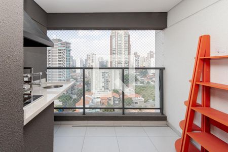Varanda da Sala de apartamento à venda com 2 quartos, 62m² em Jardim das Acácias, São Paulo