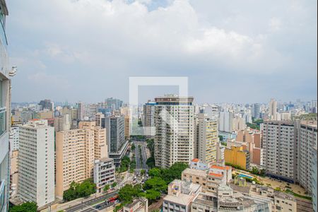 Vista da Varanda da Sala de apartamento à venda com 1 quarto, 50m² em Bela Vista, São Paulo