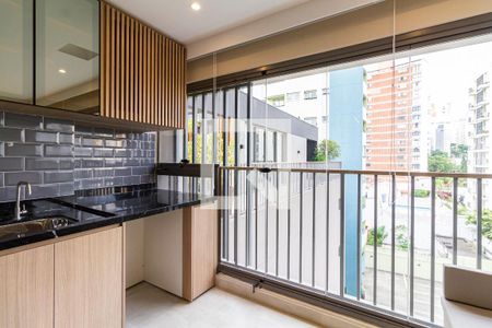 Varanda de apartamento para alugar com 1 quarto, 44m² em Paraíso, São Paulo