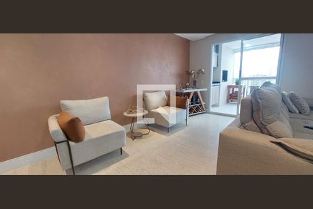 Sala de apartamento à venda com 3 quartos, 115m² em Vila Valparaiso, Santo André