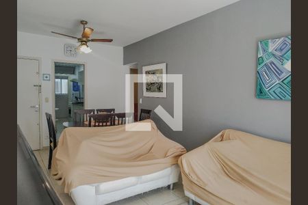 Sala de apartamento para alugar com 3 quartos, 82m² em Jardim Tejereba, Guarujá