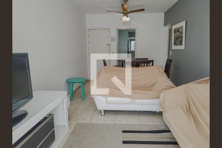 Sala de apartamento para alugar com 3 quartos, 82m² em Jardim Tejereba, Guarujá