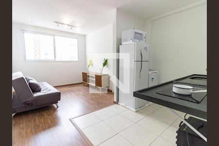 Sala/Cozinha de apartamento para alugar com 1 quarto, 35m² em Mooca, São Paulo