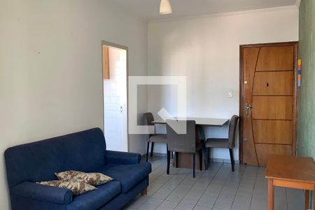 Sala de apartamento para alugar com 1 quarto, 50m² em Guilhermina, Praia Grande