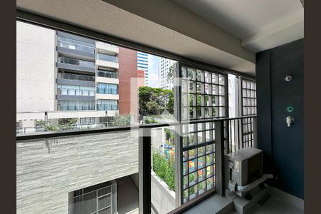 Sacada de apartamento à venda com 1 quarto, 24m² em Brooklin, São Paulo