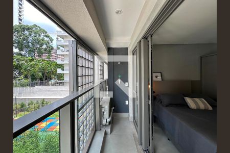 Sacada de apartamento à venda com 1 quarto, 24m² em Brooklin, São Paulo