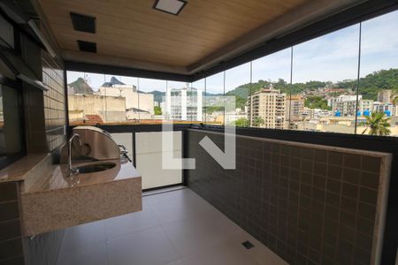 Varanda  de apartamento para alugar com 2 quartos, 86m² em Laranjeiras, Rio de Janeiro