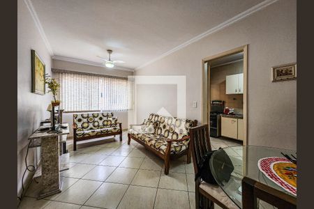 Sala de apartamento para alugar com 1 quarto, 120m² em Embaré, Santos