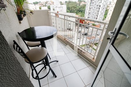 Varanda da Sala de apartamento para alugar com 2 quartos, 51m² em Jardim Monte Alegre, Taboão da Serra