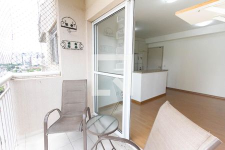 Varanda da sala de apartamento à venda com 2 quartos, 54m² em Barra Funda, São Paulo