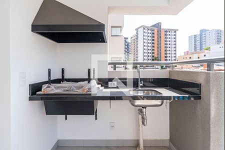 Varanda Gourmet de apartamento à venda com 4 quartos, 128m² em Vila Gilda, Santo André