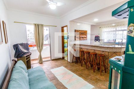 Sala de apartamento para alugar com 2 quartos, 56m² em Vila Caiçara, Praia Grande