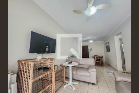 Sala de apartamento para alugar com 2 quartos, 70m² em Vila Julia, Guarujá