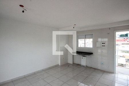 Sala e cozinha de apartamento à venda com 1 quarto, 45m² em Vila Alpina, São Paulo