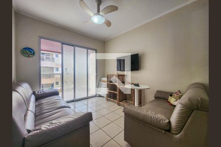 Sala de apartamento para alugar com 3 quartos, 102m² em Jardim Belmar, Guarujá