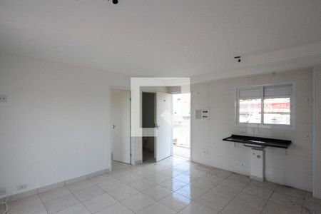 Sala e cozinha de apartamento à venda com 1 quarto, 45m² em Vila Alpina, São Paulo