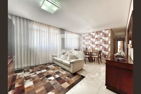 Sala de apartamento à venda com 4 quartos, 130m² em Alto Barroca, Belo Horizonte