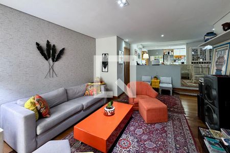 Sala de apartamento para alugar com 3 quartos, 127m² em Indianópolis, São Paulo