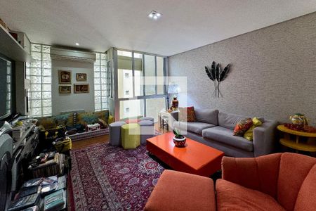 Sala de apartamento para alugar com 3 quartos, 127m² em Indianópolis, São Paulo