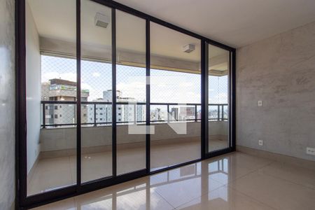 Sala de apartamento à venda com 3 quartos, 107m² em Sion, Belo Horizonte