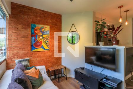 Sala de apartamento para alugar com 1 quarto, 50m² em Cidade Monções, São Paulo