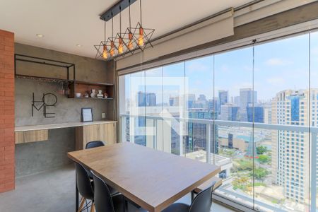 Sala de Jantar/Varanda de apartamento à venda com 1 quarto, 51m² em Vila Gertrudes, São Paulo