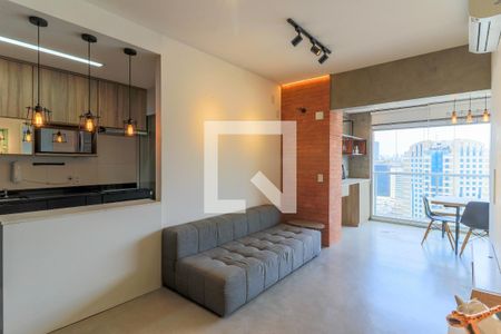 Sala de apartamento à venda com 1 quarto, 51m² em Vila Gertrudes, São Paulo