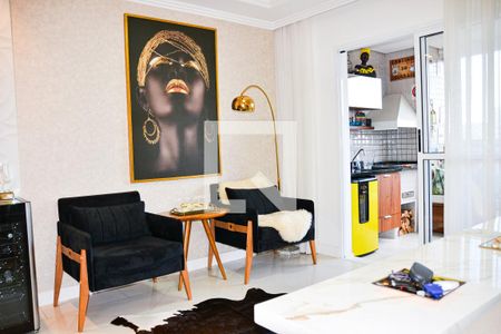 Sala de apartamento à venda com 3 quartos, 105m² em Rudge Ramos, São Bernardo do Campo