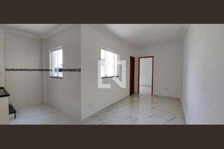 Sala de apartamento para alugar com 1 quarto, 78m² em Vila Homero Thon, Santo André