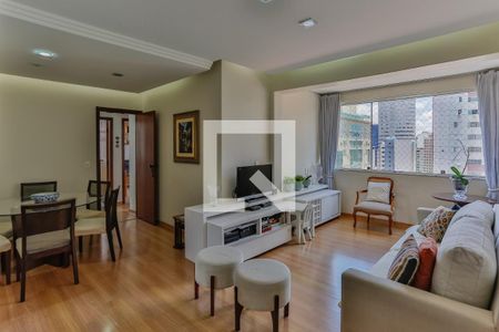 Sala de apartamento para alugar com 3 quartos, 85m² em Lourdes, Belo Horizonte