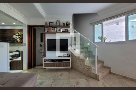 Sala de casa à venda com 3 quartos, 146m² em Vila Guiomar, Santo André